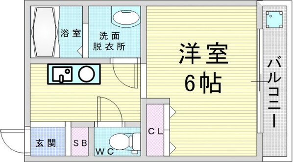 リヴァーHONJYOの物件間取画像